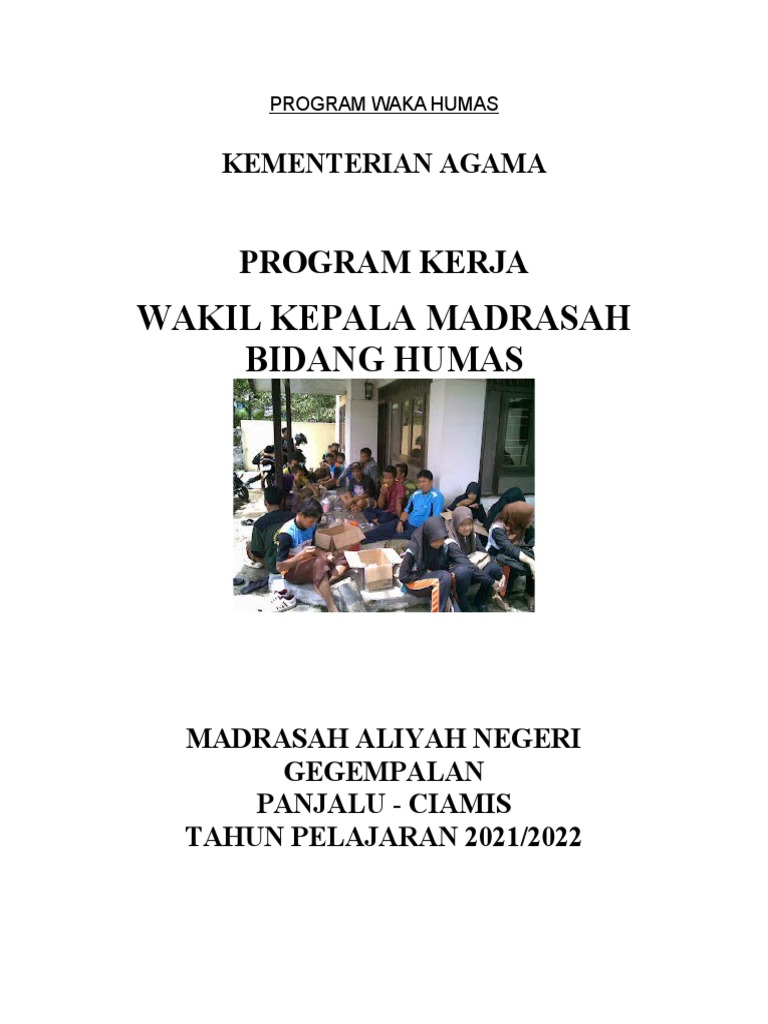 Program Kerja Humas Madrasah 2021/2022 | PDF | Ilmu Sosial | Kesehatan ...