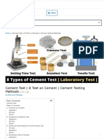 Cement Test - 8 Test On Cement - Cement Testing Methods - Civiconcepts