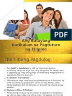 Ang Batayang Kurikulum Sa Pagtuturo NG Filipino Compress