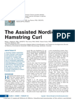 The Assisted Nordic Hamstring Curl: Exercise Technique