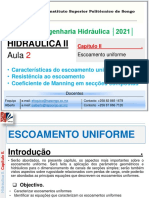 Engenharia Hidráulica: Escoamento Uniforme