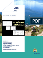 Manual Del Metodo Doolittle - Quispe Quispe Alexander Hielsen Word