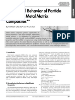 Mechanical Behavior of Particle Reinforced Metal Matrix Composites