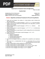 18CS54 ATC Question Bank Module 4 and 5