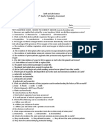 Earth and Life Science Q2 ASSESSMENT