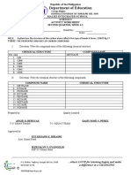 Department of Education: Science 9 Activity Worksheet Second Quarter, Week 4-5