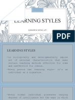 Lesson 3 - LEARNING STYLES (EUTHENICS 1)