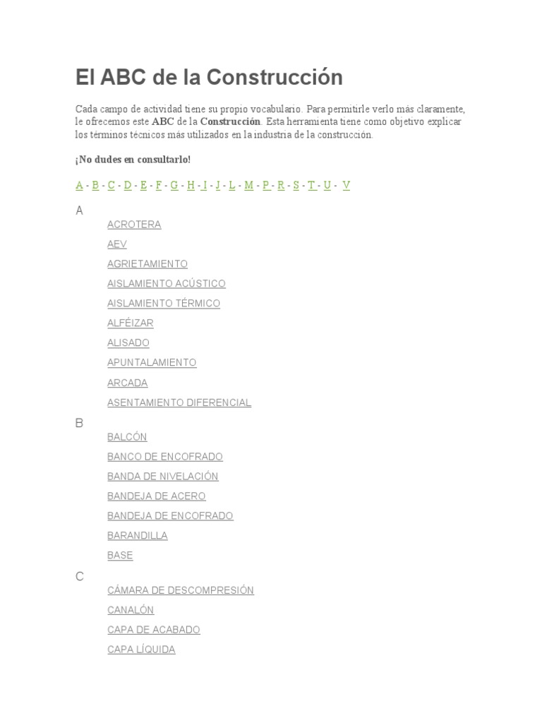 El ABC de La Construcción | PDF | Hormigón | Componentes