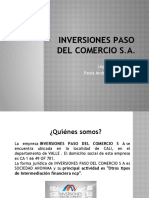 Inversiones Paso Del Comercio Presentacion