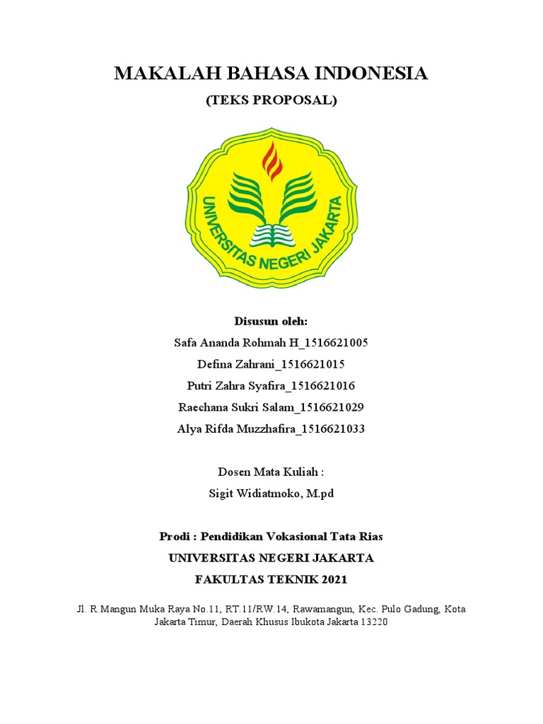 Makalah Teks Proposal Pdf