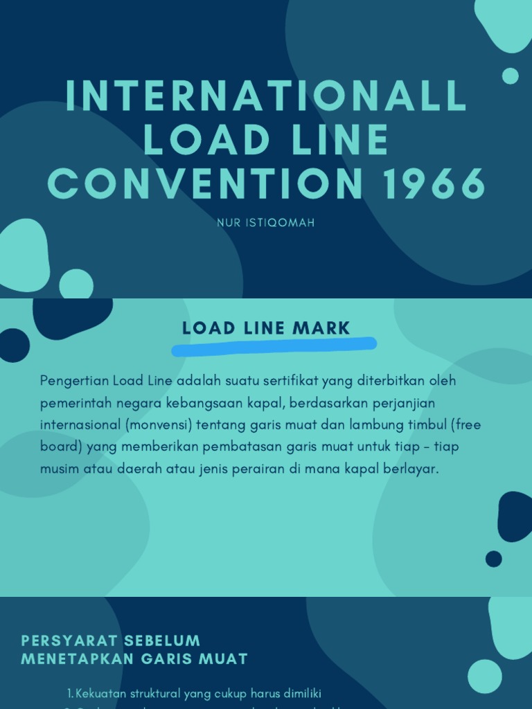 Menetapkan Garis Muat Internasional: Konvensi Load Line 1966 | PDF