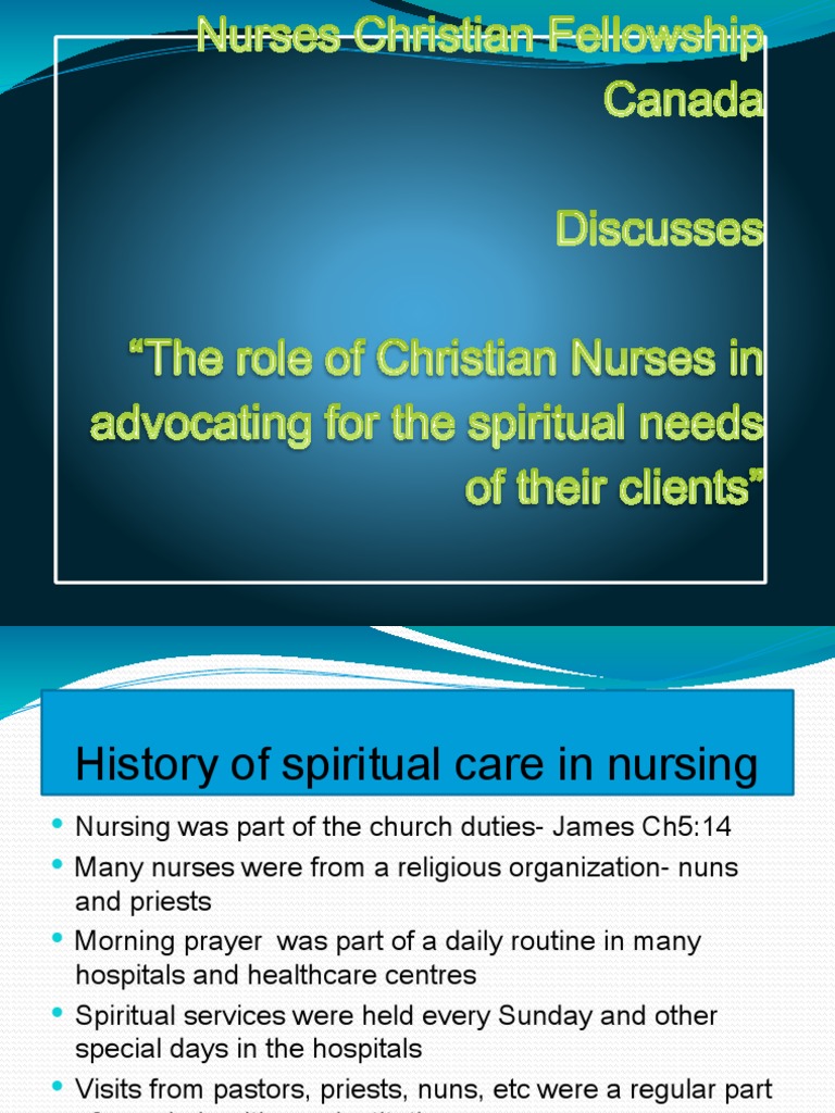 Spiritual Care in Nursing History | PDF | Nursing | Health Care