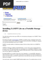 Download Installing XAMPP Lite on a Portable Storage Device - Ask About PHP by Franck Dernoncourt SN55486937 doc pdf
