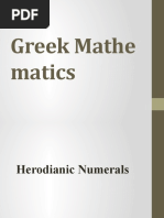 Herodianic - Numerals (History of Math)