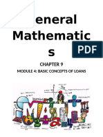 General Mathematic S: Module 4: Basic Concepts of Loans