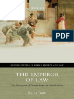 The Emperor of Law The Emergence of Roman Imperial Adjudication (Tuori, Kaius)