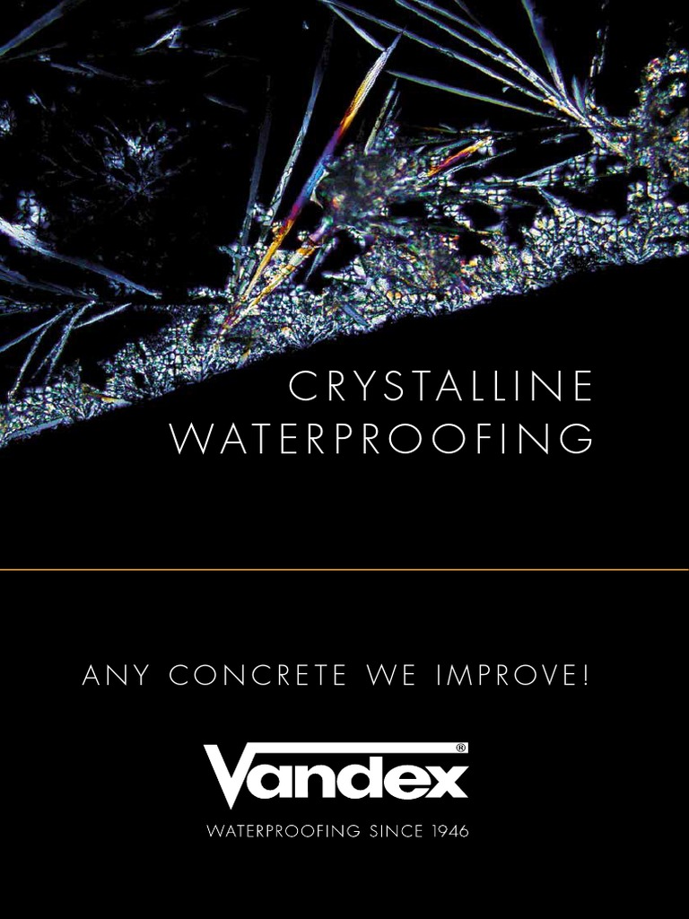 Leaflet Vandex Crystalline Waterproofing | Download Free PDF | Concrete ...