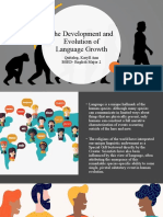Evolution and Development of Language Growth