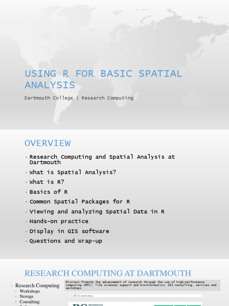 Using R For Basic Spatial Analysis | PDF | Geographic Information ...