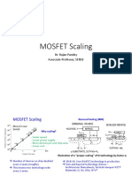 MOSFET Scaling: Dr. Rajan Pandey Associate Professor, SENSE