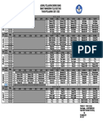 Jadwal Pelajaran 2021-2022 - Daring Bismillah