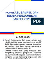 4 - Populasi, Sampel Dan Teknik Pengambilan Sampel