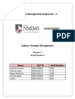 Strategic Management Assignment - II