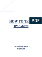 HV Cables = Hi Pot Test