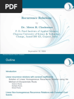 Recurrence Relation Presentation MEERA