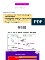 Les Verbes en "RE": Learning Objective: To Be Able To Use "RE" Verbs