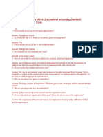 Answers From Interview 1. Do You Follow The IAS16 (International Accounting Standard) A) Yes B) No 2