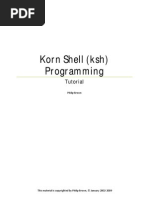 Korn Shell (Ksh) Programming