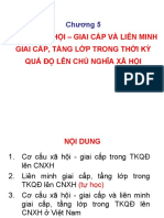 Chương 5 - Cơ Cấu Xh - Giai Cấp Và Liên Minh Giai Cấp, Tầng Lớp Trong Tkqđ Lên Cnxh