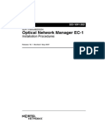 Optical Network Manager EC-1: Installation Procedures