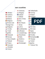 List of European Countries and EU Members