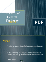 Measure of Central Tendency