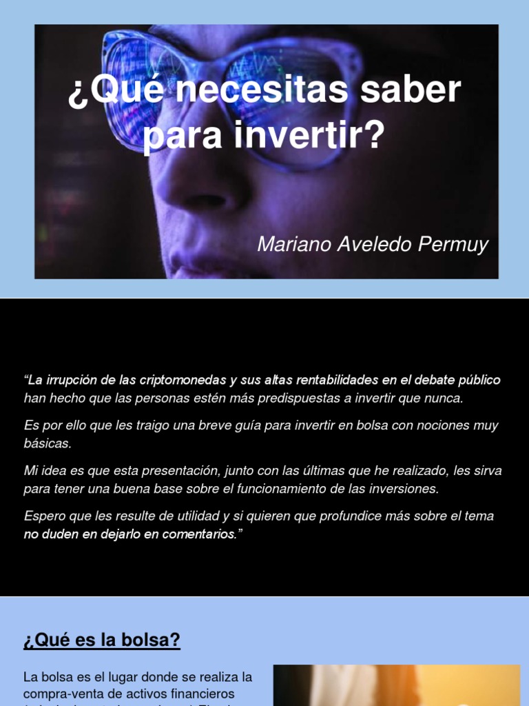 Guía básica para invertir en bolsa | PDF | Compartir (Finanzas ...