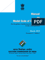 Manual of Model Code of Conduct