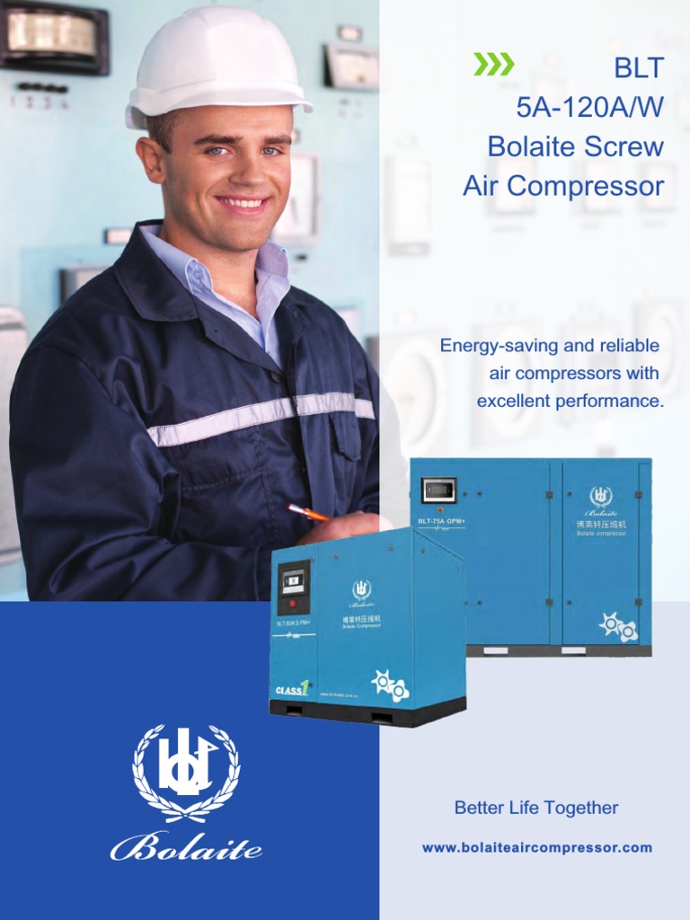 Bolaite BLT Series Air Compressors | PDF | Electric Motor | Mechanical ...
