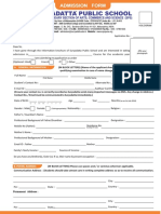 SPS Admission Form