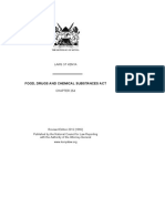 Food Drugs and Chemical Substances CAP 254, Revised Edition 2012