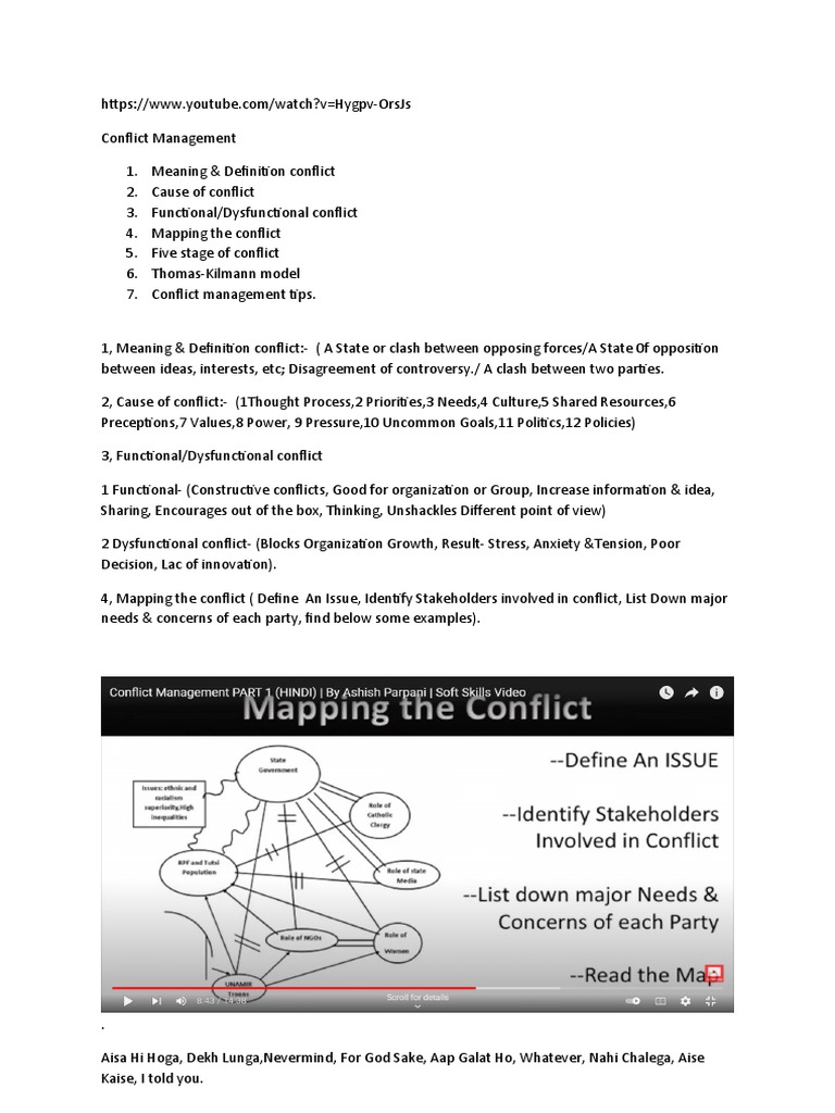 Conflict Management | PDF