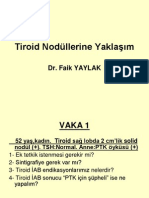 Tiroid Nodüllerine Yaklaşım