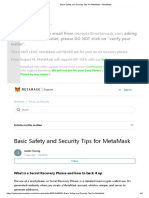 Basic Safety and Security Tips For MetaMask - MetaMask