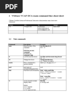 Vmware Vcap-Dca Cli Cheat Sheet v1.0