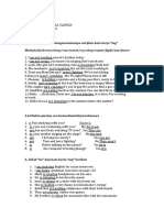 A. Istilahis, Am, Are (Denganatautanpa Not) Dan Kata Kerja "Ing"