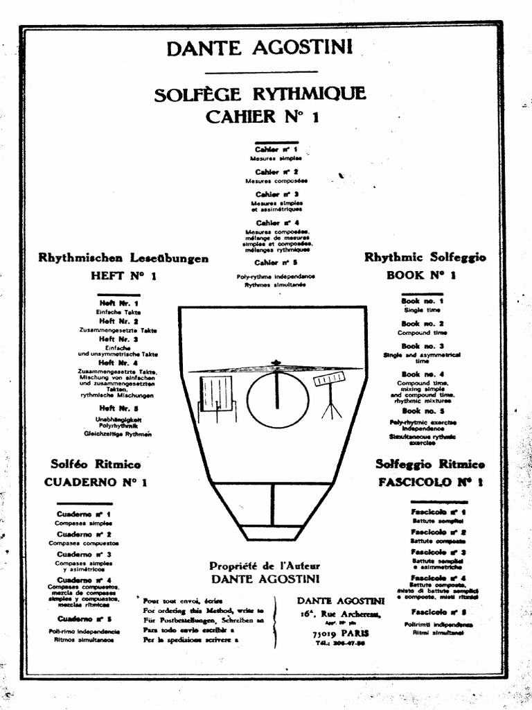 Solfeggi Ritmici Dante Agostini | PDF
