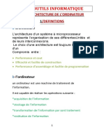 Architecture de L'ordinateur