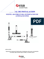 Ecosite Manual de Instalacion Mastiles Fijos - Abatibles