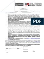 DECLARACION JURADA - FORMATO (1)
